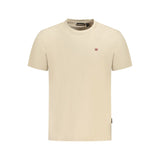 Napapijri Beige Cotton Men T-Shirt