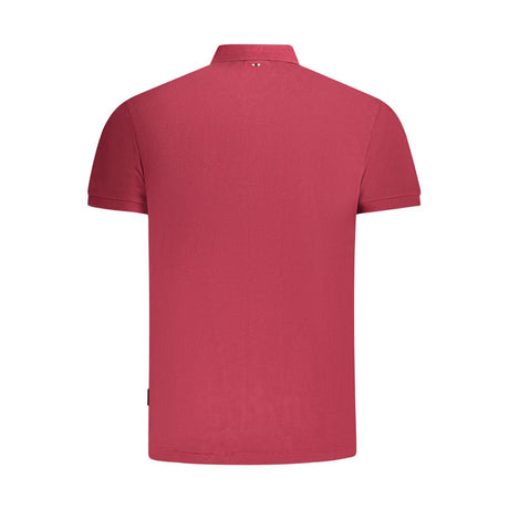 Napapijri Red Cotton Men Polo Shirt