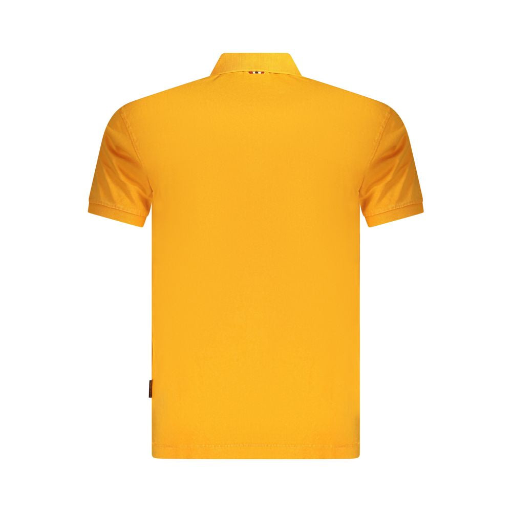 Napapijri Orange Cotton Men Polo Shirt