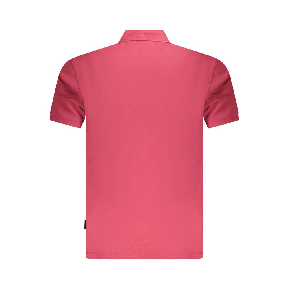 Napapijri Red Cotton Men Polo Shirt