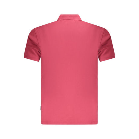 Napapijri Red Cotton Men Polo Shirt