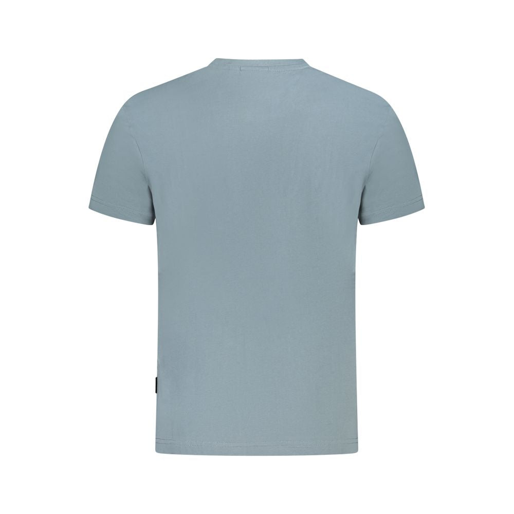 Napapijri Gray Cotton Men T-Shirt