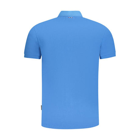 Napapijri Blue Cotton Men Polo Shirt