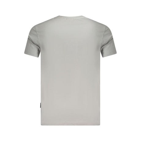 Napapijri Gray Cotton Men T-Shirt