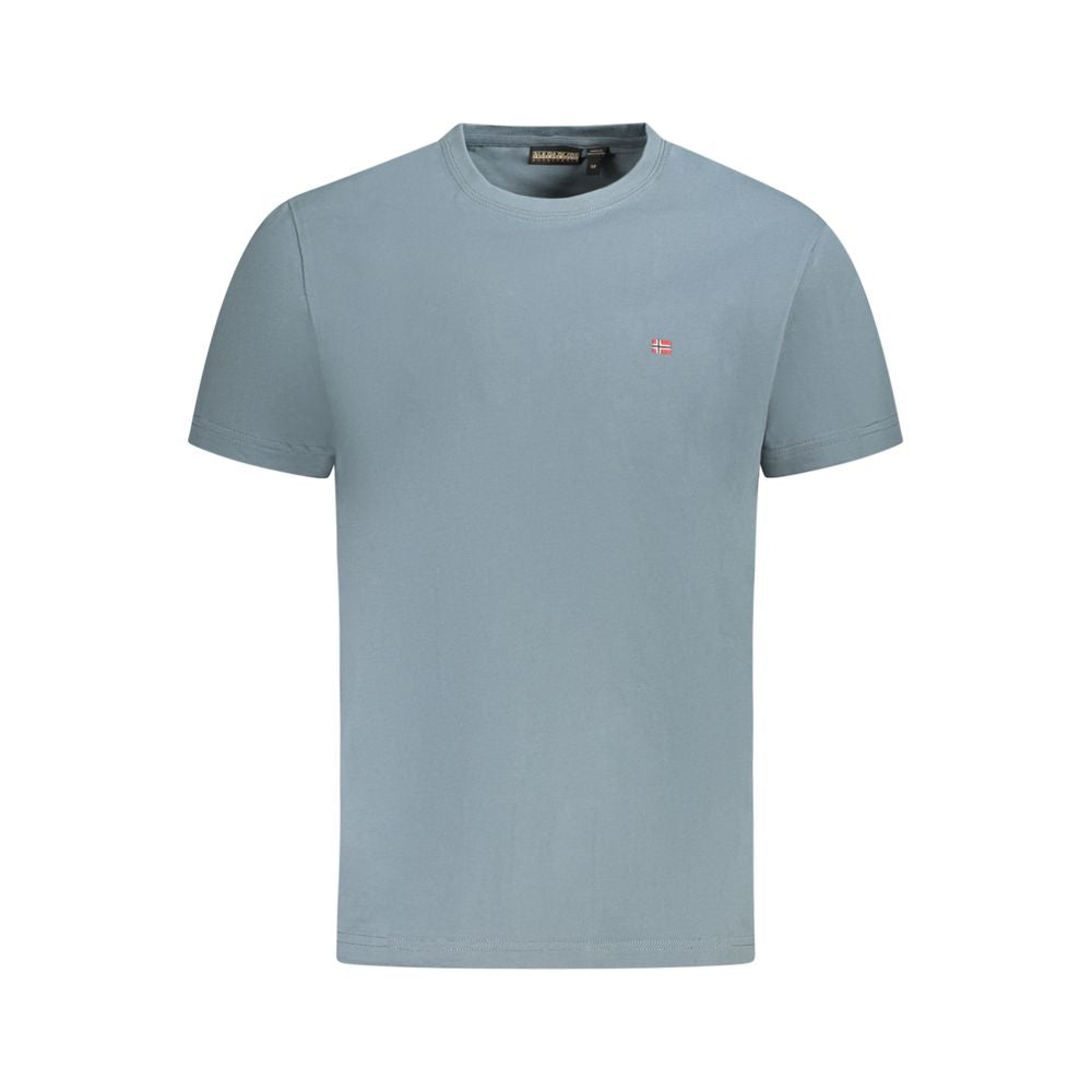 Napapijri Gray Cotton Men TShirt