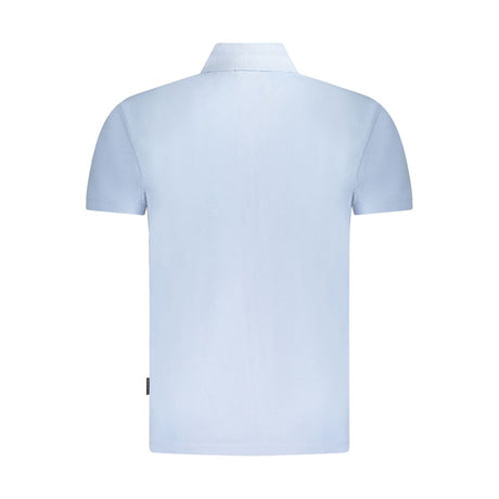 Napapijri Light Blue Cotton Men Polo Shirt