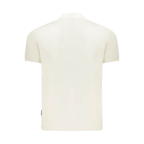 Napapijri White Cotton Men Polo Shirt