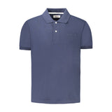 Guess Jeans Blue Cotton Men Polo Shirt