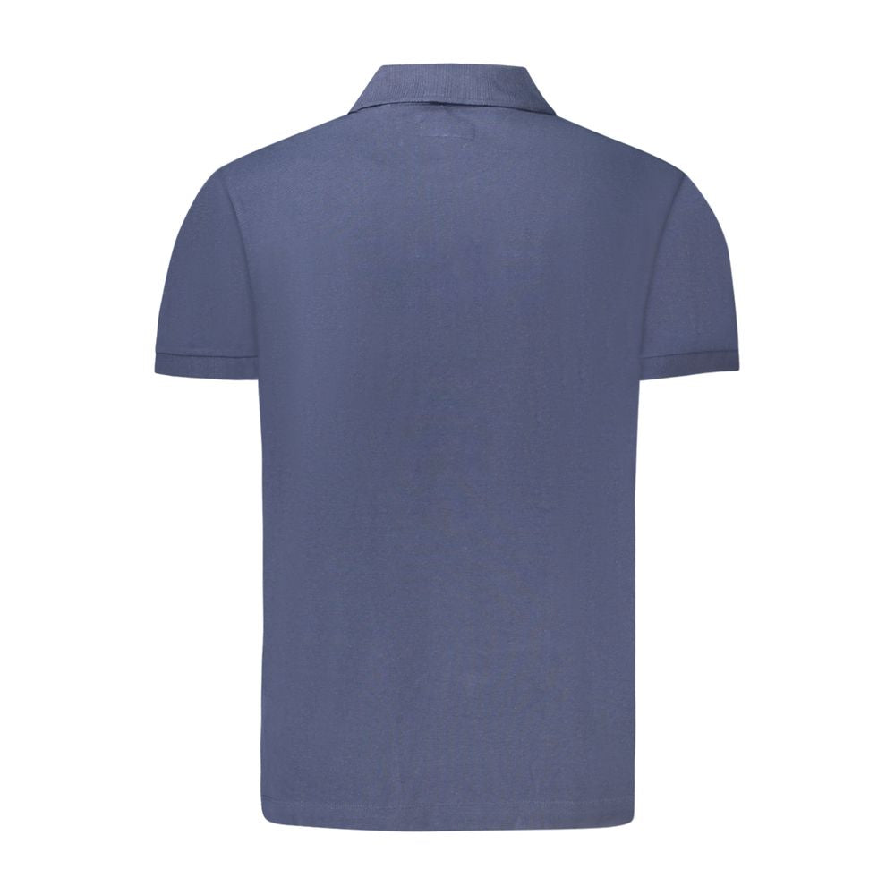 Guess Jeans Blue Cotton Men Polo Shirt