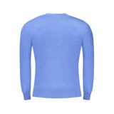 Cavalli Class Blue Viscose Men Sweater