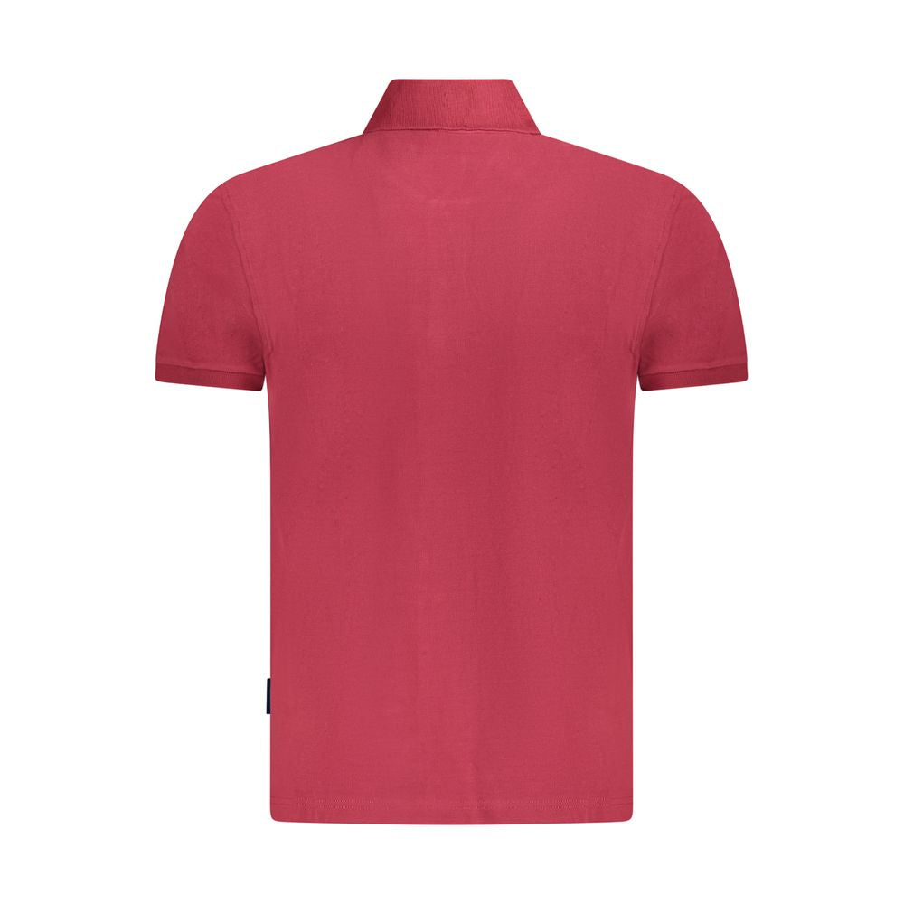 Napapijri Red Cotton Men Polo Shirt