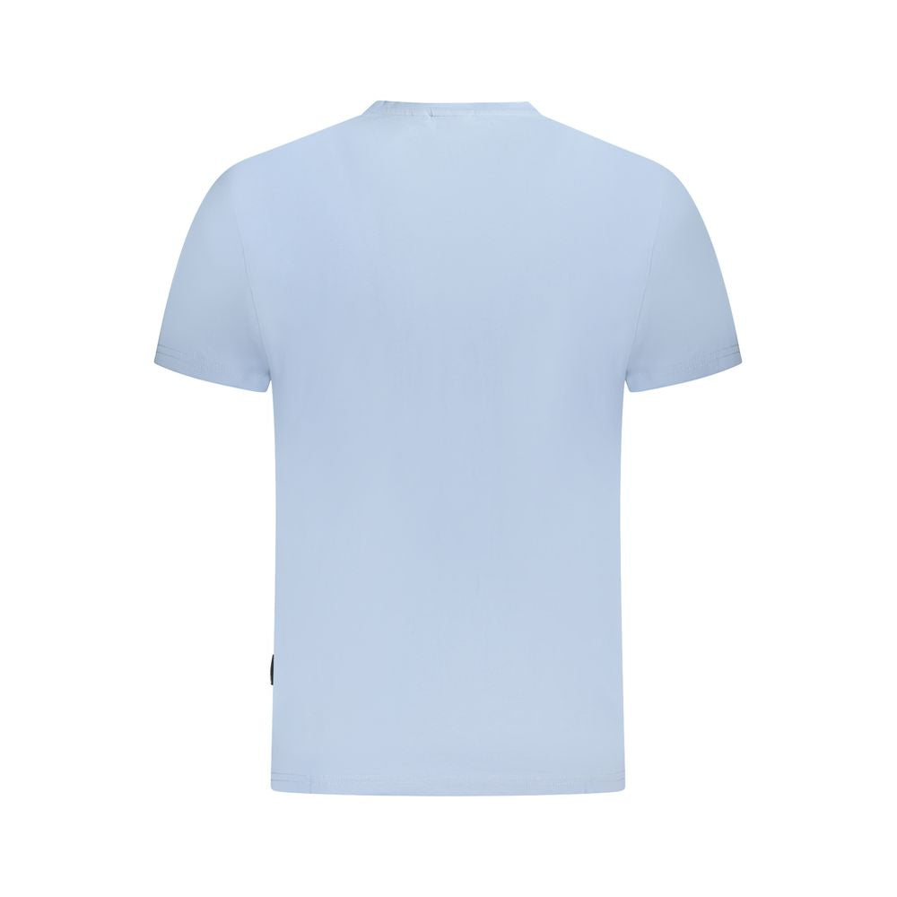 Napapijri Light Blue Cotton Men T-Shirt