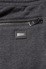 Dolce & Gabbana Dark Gray Cotton Men Jogger Sweatpants Pants