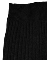 Dolce & Gabbana Black Cashmere Knitted Neck Warmer Foulard Scarf