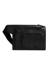 Dolce & Gabbana Black Calfskin Leather Messenger Crossbody Bag