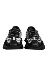 Dolce & Gabbana Black Logo Lace Up Low Top NS1 Sneakers Shoes