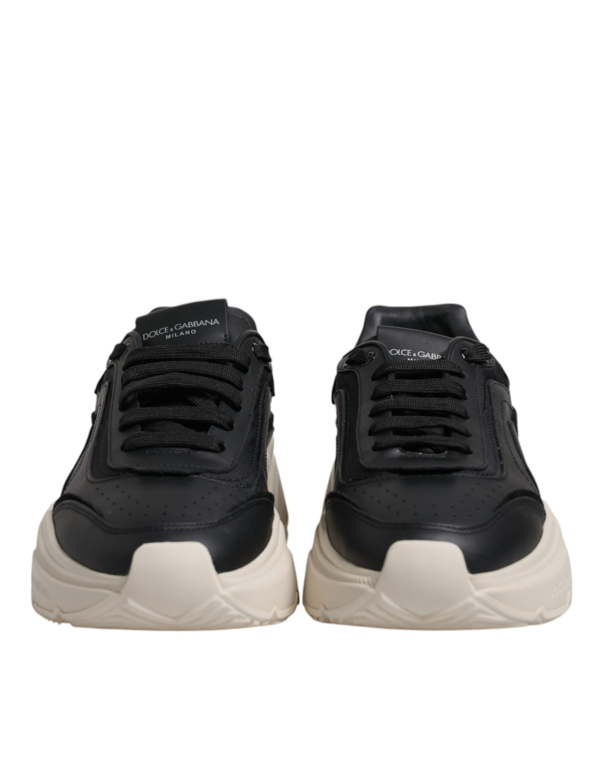Dolce & Gabbana Black White Daymaster Low Top Sneakers Shoes