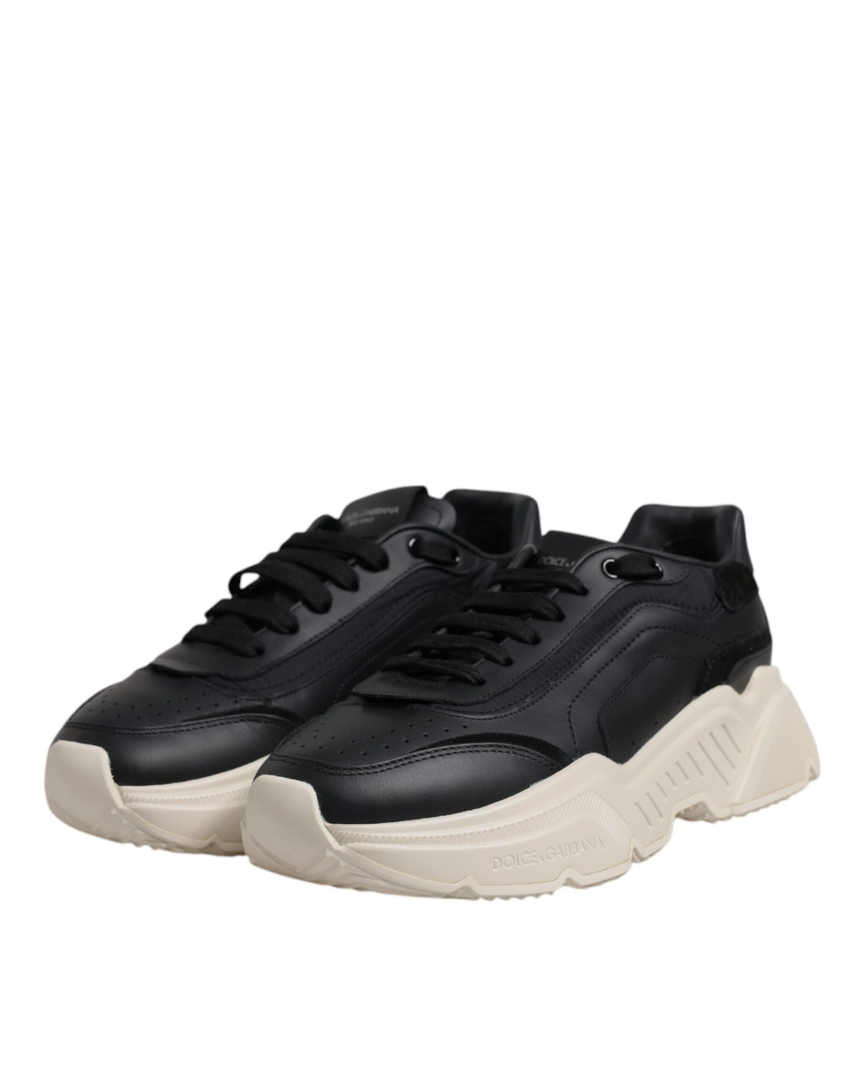 Dolce & Gabbana Black White Daymaster Low Top Sneakers Shoes