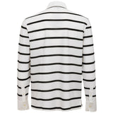 Canali White Cotton Polo Shirt