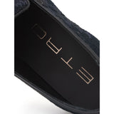 Etro Blue Leather Slip-On Loafer