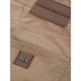 Armani Exchange Brown Cotton Pant