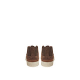 Lardini Elegant Suede Sneakers in Rich Brown