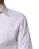 Dolce & Gabbana White Cotton GOLD Dress Formal Shirt