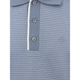 Dunhill Blue Cotton Polo Shirt