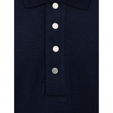 Dunhill Blue Cashmere Polo Shirt