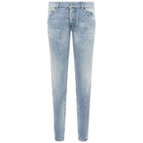 Dsquared² Light Blue Cotton Men Jeans