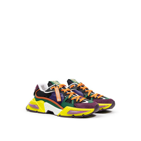 Dolce & Gabbana Multicolor Fabric And Leather Sneaker