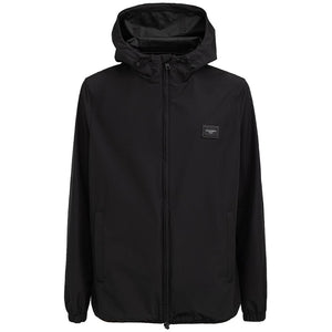 Dolce & Gabbana Black Polyester Jackets & Coat