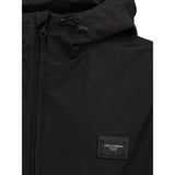 Dolce & Gabbana Black Polyester Jackets & Coat