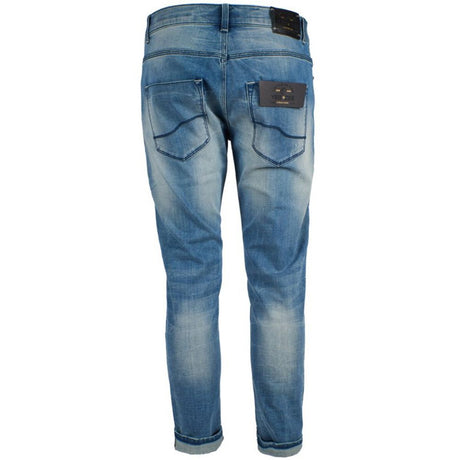 Yes Zee Blue Cotton Men's Slim Fit Jean