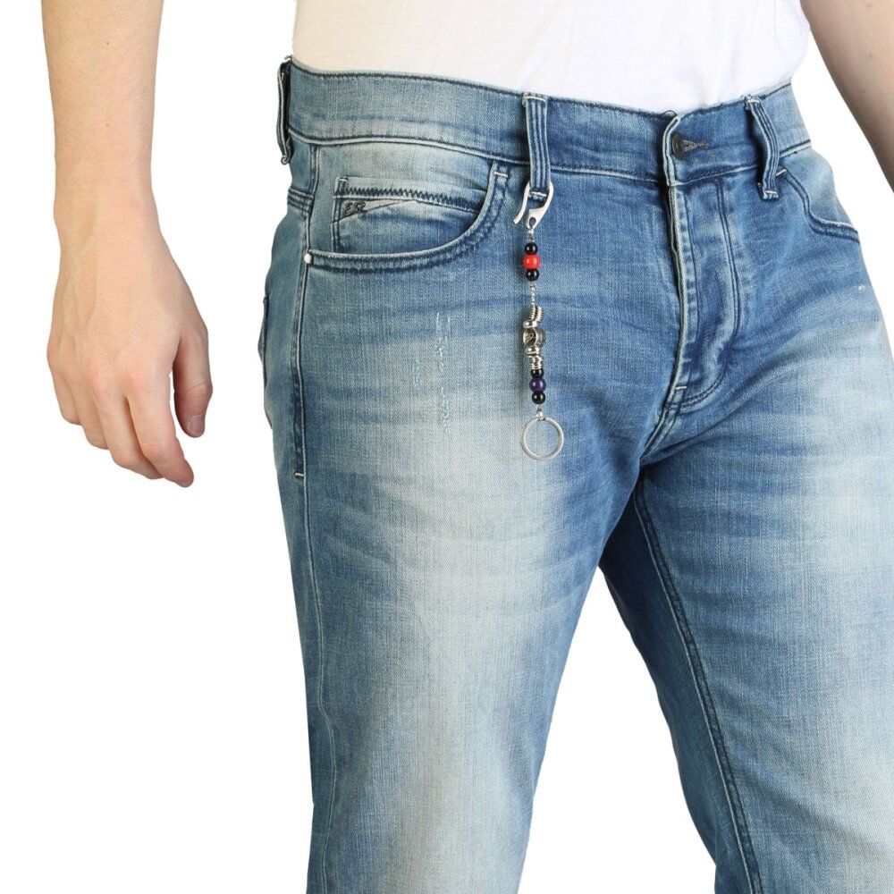 Yes Zee Blue Cotton Men's Slim Fit Jean
