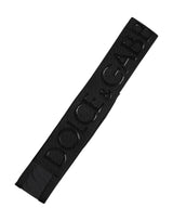 Dolce & Gabbana Black DG Logo Nylon Knitted Men Head Band Hat