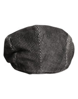 Dolce & Gabbana Gray Cotton Newsboy Capello Cabbie Hat