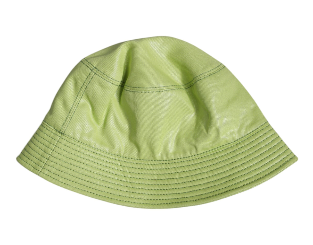 Dolce & Gabbana Green DG Plaque Wide Brim Bucket Hat