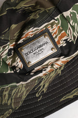 Dolce & Gabbana Multicolor DG Plaque Wide Brim Bucket Hat