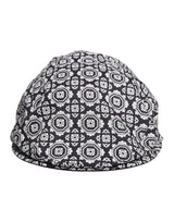 Dolce & Gabbana Black White Printed Newsboy Capello Cabbie Hat