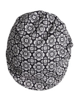 Dolce & Gabbana Black White Printed Newsboy Capello Cabbie Hat