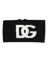 Dolce & Gabbana Black White Knitted Headband Hat