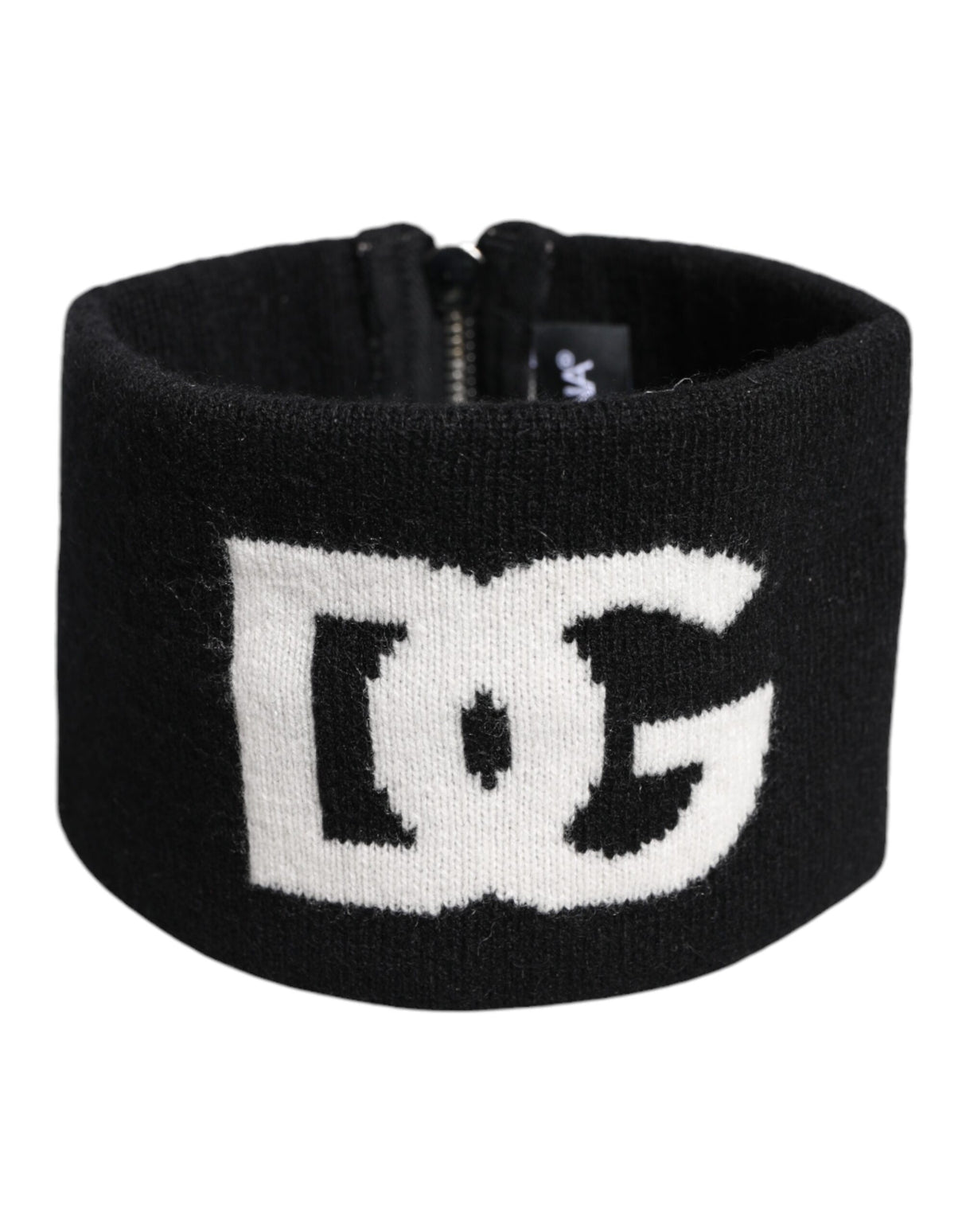 Dolce & Gabbana Black White Knitted Headband Hat