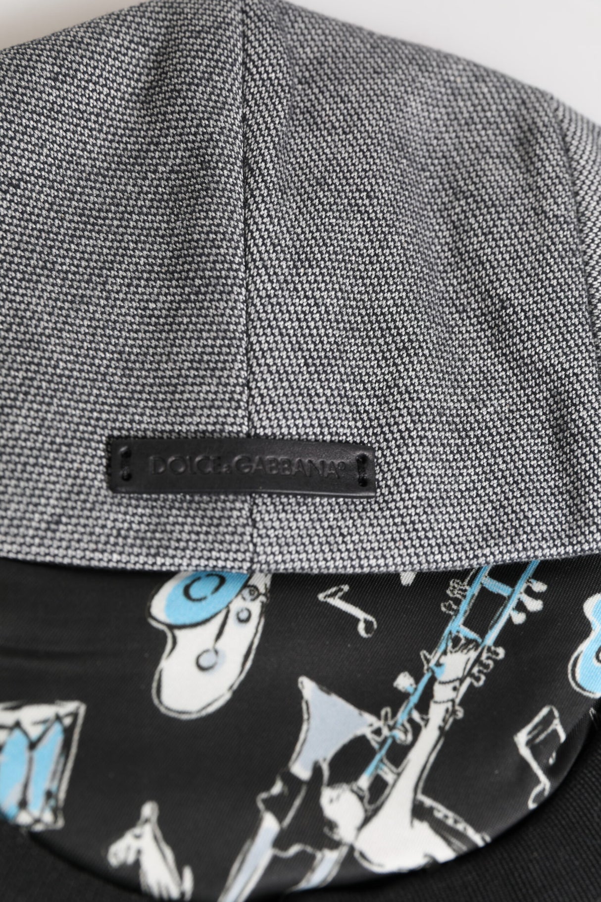 Dolce & Gabbana Gray Cotton Newsboy Capello Cabbie Hat