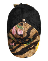 Dolce & Gabbana Multicolor DG Logo Patch 6 Panels Baseball Cap