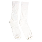 Dolce & Gabbana White Cotton Solid Mid Calf Men Socks