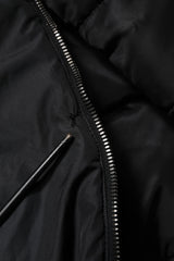 Dolce & Gabbana Black Hooded Parka Coat Winter Jacket