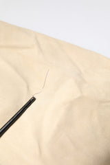 Dolce & Gabbana Beige Lambskin Full Zip Men Bomber Jacket