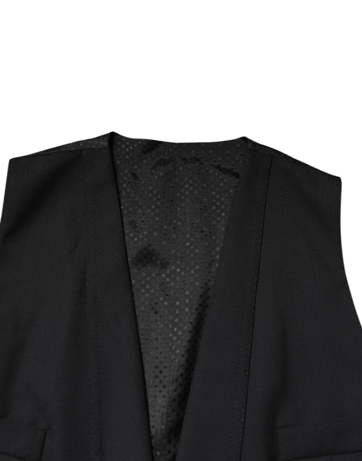 Dolce & Gabbana Black Single Breasted Formal 3 Piece Suit