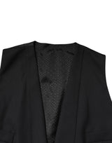 Dolce & Gabbana Black Single Breasted Formal 3 Piece Suit